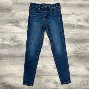 Women's Pantyhose High Waist Dark Wash Jeans